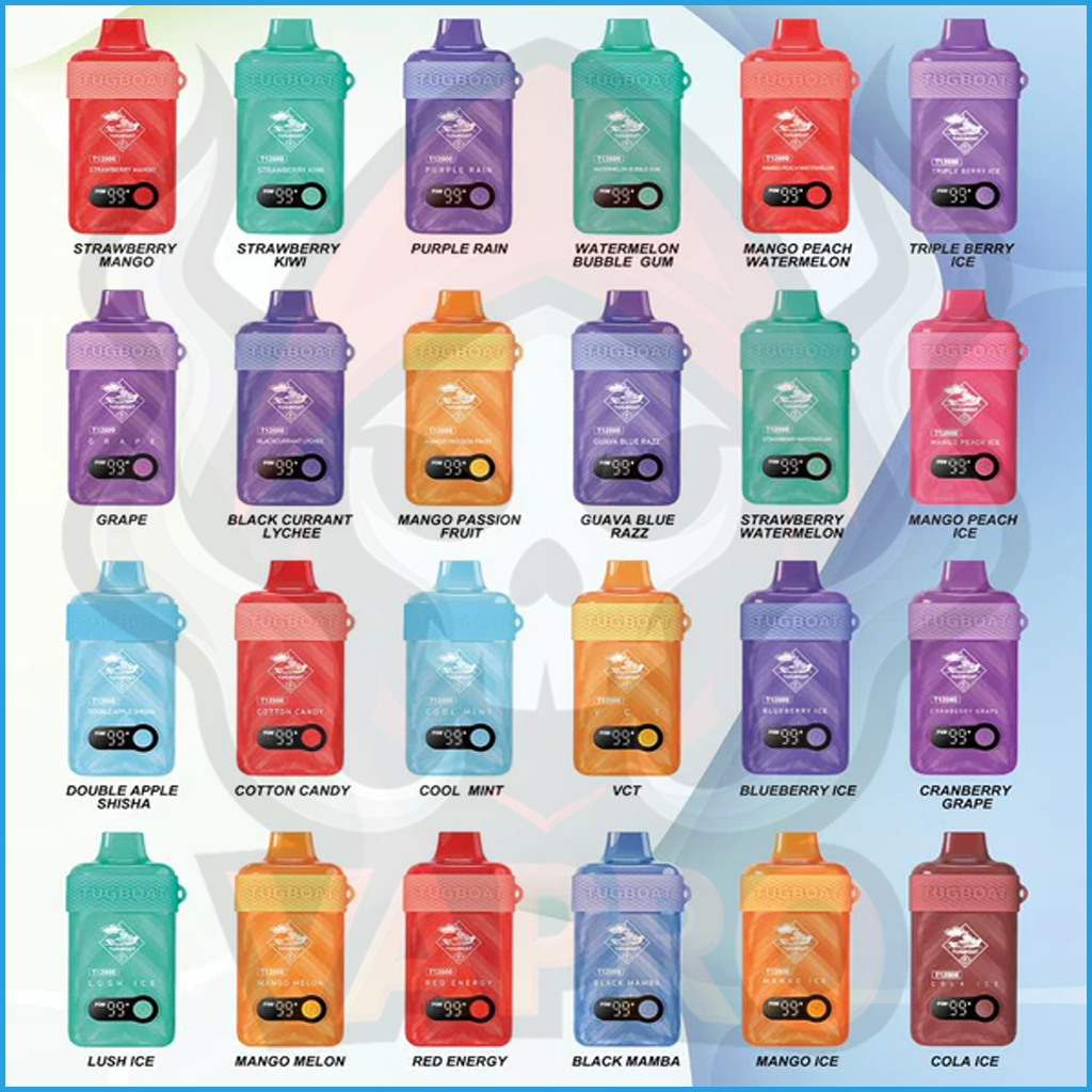 Tugboat T12000 Disposable Vape-All Flavours-vapro.ae Tugboat T12000 Disposable Vape-All Flavours-vapro.ae